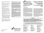 Actron Inductive Timing Light User's Manual