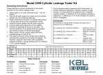 Actron Cylinder Leakage Tester Kit 2509 User's Manual