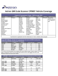 Actron CP9001 User's Manual