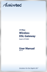 Actiontec GT704WG User's Manual