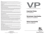 Acoustic Research VP Series User's Manual