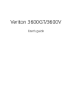 Acer Veriton 3600V User's Manual