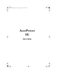 Acer SE User's Manual