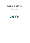 Acer Aspire S Series User's Manual