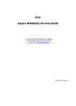 Acer ASPIRE M3802(G) User's Manual