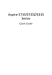 Acer Aspire 5735 Series User's Manual