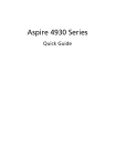 Acer Aspire 4930 Series User's Manual