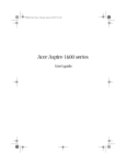 Acer Aspire 1600 series User's Manual