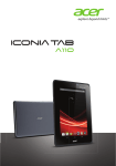 Acer A110 Owner's Manual