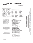 Accusplit Survivor S1XLBK User's Manual