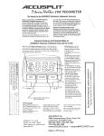 Accusplit A210F User's Manual