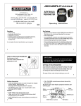 Accusplit Eagle AE170XLG User's Manual