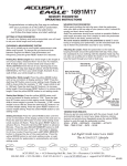 Accusplit Eagle 1691M17 User's Manual