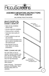 AccuScreens FIXED SCREEN User's Manual