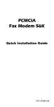 Abocom FM560MX User's Manual
