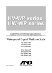 A&D HW-200KV-WP User's Manual