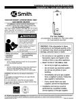 A.O. Smith GAHH-50 Technical Documents