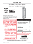 A.O. Smith BTX-80 Operation Manual