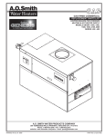 A.O. Smith 405 Series Parts list