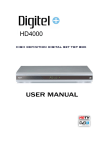 888 Digital HD4000 Owner's Manual