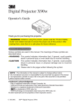 3M X90w User's Manual