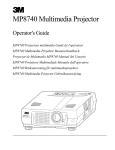 3M MP8740 Owner's Manual