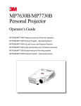 3M MP7630B Owner's Manual