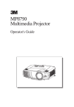 3M Projector MP7750 Owner's Manual