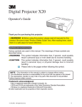 3M X20 User's Manual