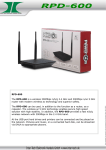 Inter-Tech RPD-600 Wi-Fi Ethernet LAN Dual-band Black