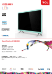 TCL-Digital H32E4463 32" HD-ready Blue LED TV