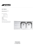 Smeg LE116S-2 sink