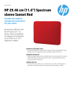 HP 29.46 cm (11.6") Spectrum Red Sleeve