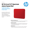 HP 35.6 cm (14") Spectrum Red Sleeve