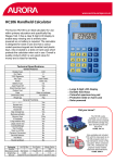 Aurora HC106 calculator