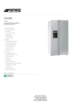 Smeg FA63XBI side-by-side refrigerator
