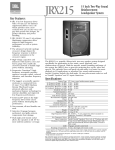 JBL JRX200 Series JRX215 loudspeaker