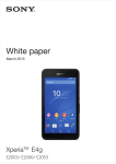 Sony Xperia E4g 8GB 4G White