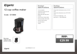 Elgento E13004 coffee maker