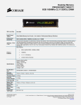 Corsair 8GB (1x 8GB) 1600MHz DDR3L