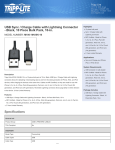 Tripp Lite 25.4cm, Lightning - USB2.0