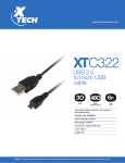 Xtech XTC-322 USB cable