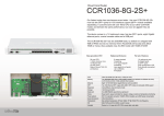 Mikrotik CCR1036-8G-2S+ router