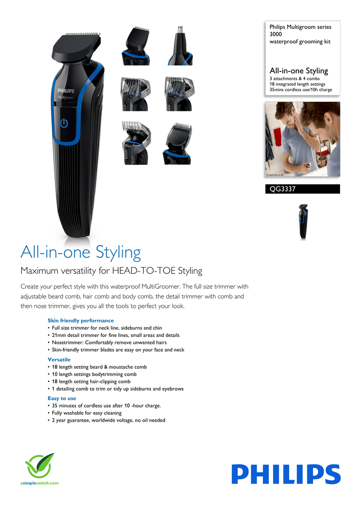 philips multigroom qg3342