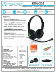 Andrea Electronics EDU-255 headset