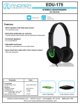 Andrea Electronics EDU-175 headphone