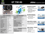 MSI N730-4GD3V1 NVIDIA GeForce GT 730 4GB