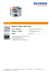 Severin JG 3523 yogurt maker