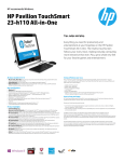 HP Pavilion TouchSmart 23-h110