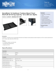 Tripp Lite SmartRack 1U Cantilever Toolless Mount Fixed Shelf (30 lb/13.6 kg capacity; 12 in./305 mm depth)